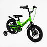 Велосипед дитячий двоколісний магнієвий Corso Connect MG-14155 14" зріст 95-115 см вік 3-6 років Зелений, фото 2