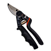 Секатор садовий з поворотною ручкою 215 мм, лезо з неірж сталі (Р-1245)