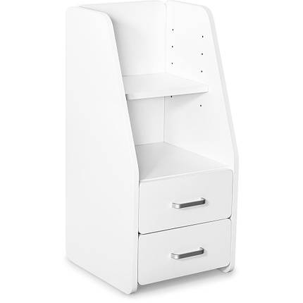 Тумбочка Mealux BD-C12 White з надбудовою (арт. BD-C12 W), фото 1