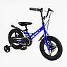 Велосипед дитячий двоколісний на магнієвій рамі CORSO Revolt MG-14015 14" зріст 95-115 см 3-6 років Синій, фото 2