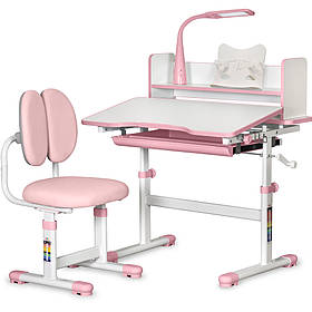 Учнівська стіл парта растішка зі стільчиком трансформер для дітей ErgoKids BD-24
