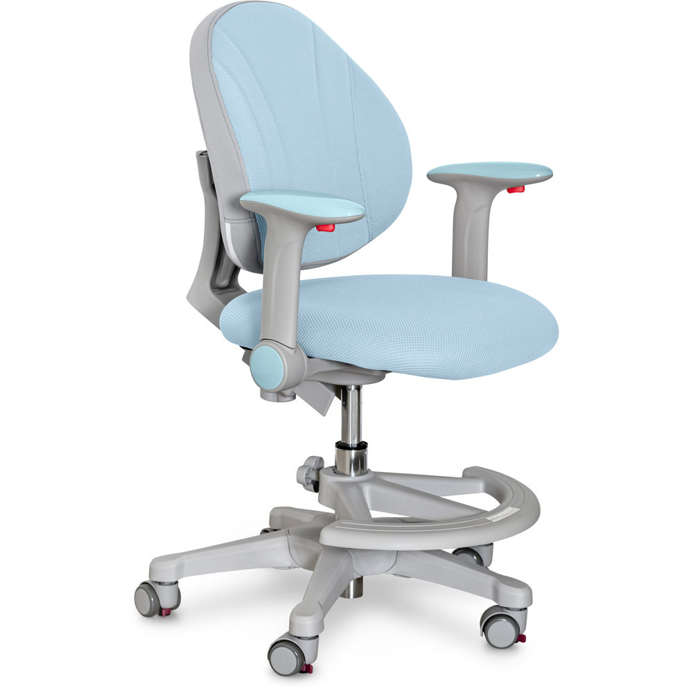 Дитяче ортопедичне крісло для хлопчика з підставкою та підлокітниками Evo-Kids Mio