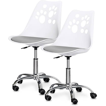 Комплект (2шт) дитяче крісло Evo-Kids Indigo White / Grey (арт H-232 W/G -Х2), фото 1