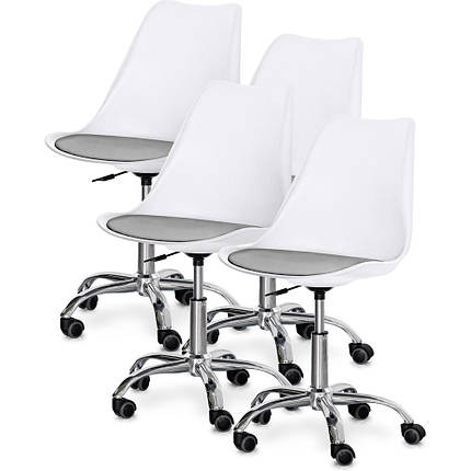 Комплект (4шт) крісло Evo-Kids Capri White / Grey (арт H-231 W/G -Х4), фото 1