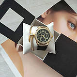 Жіночий годинник Guess +браслет black/gold, фото 4