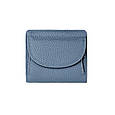 Міні шкіряний гаманець складаний з відділом для дрібниці А15-КТ-10263 Синій, фото 2