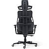 Геймерське ергономічне крісло для комп'ютера Cyberlux V10 Black екошкіра, фото 8