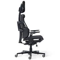 Ігрове ергономічне комп'ютерне крісло для геймерів Cyberlux V10 Fabric Black тканинне, фото 6