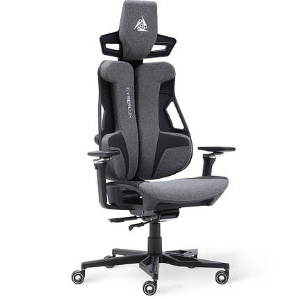 Комп'ютерне крісло для геймера з тканини Cyberlux V10 Fabric Grey, фото 1