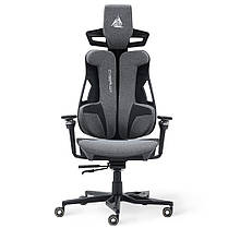 Комп'ютерне крісло для геймера з тканини Cyberlux V10 Fabric Grey, фото 5