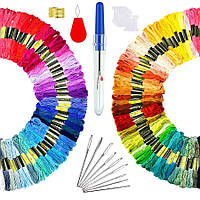 Нитки муліне набір нитки муліне нитки муліне нитки для вишивання хрестиком нитки для рукоділля набір 100 шт