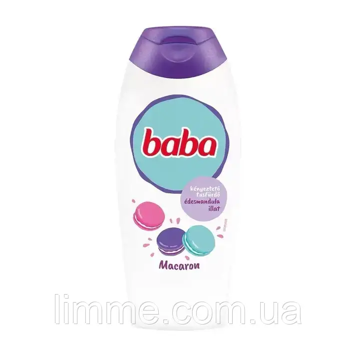 Гель для душу з ароматом солодкого мегдалю Baba Macaron, 400 мл.