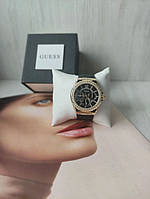 Жіночий годинник Guess black/gold