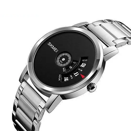 Чоловічий наручний годинник Skmei 1260 (silver black)