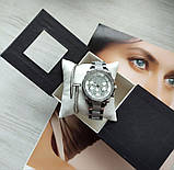 Жіночий годинник Guess+ браслет silver стрази, фото 4