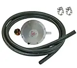 Комплект для під'єднання газової плити до балона редуктор зі шлангом 2 метри та хомутами, фото 2