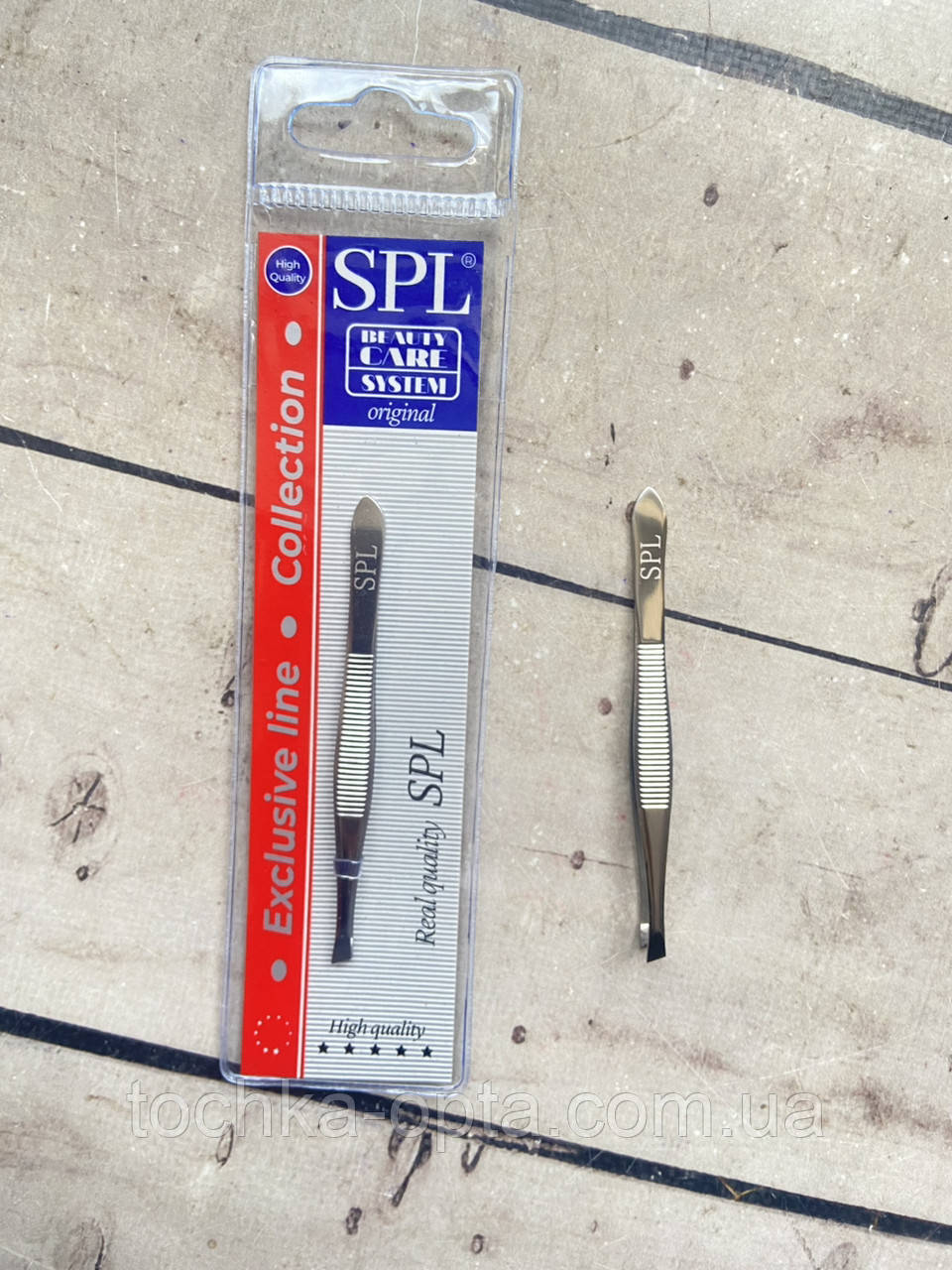Пінцет для брів косий SPL 9330 сер