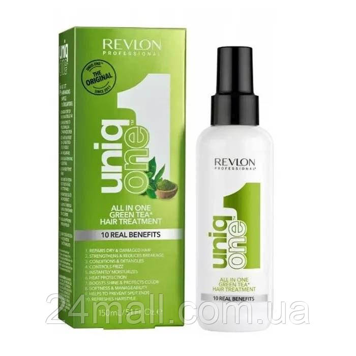 Спрей-маска незмивна з ароматом зеленого чаю Uniq One All In One Green Tea Scent Hair Treatment 150 мл