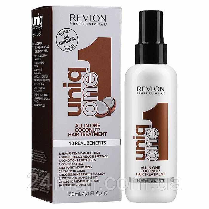 Мультифункціональна маска-спрей для волосся з кокосом Uniq One All In One Hair Treatment Cocos 150 мл