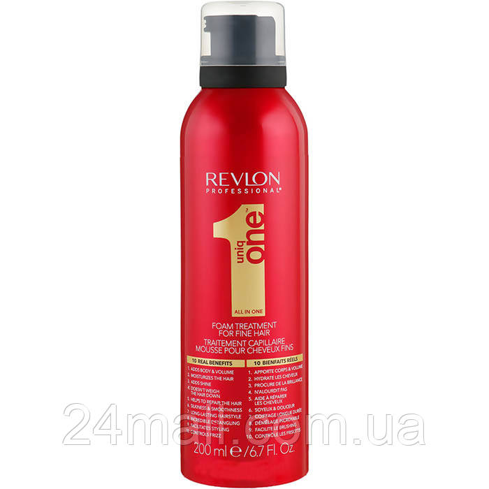 Незмивна пінка-маска Uniq One Foam Treatment For Fine Hair 200мл