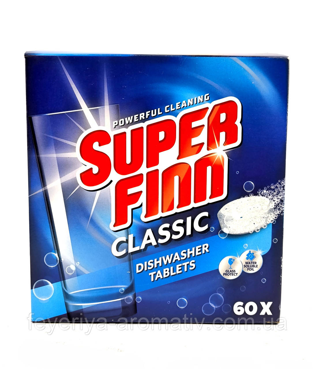 Таблетки для миття посуду Super Finn Classic 60 шт Нідерланди, фото 1