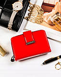 Стильний червоний жіночий гаманець CAVALDI®, фото 4
