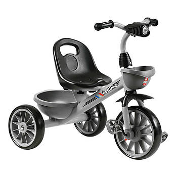 Велосипед 3-х колісний дитячий Best Trike (колеса переднє 12'', заднє 10'', сталева рама) BS-18125 Сірий