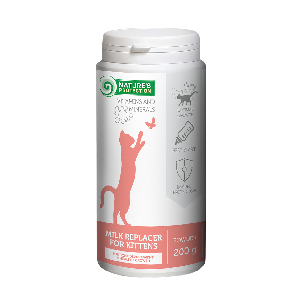 Замінник молока для кошенят Nature's Protection Kitty-milk, 200 г