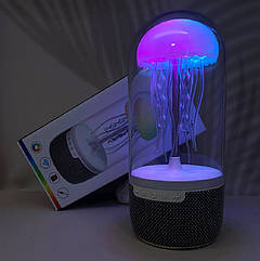 Портативна bluetooth колонка-нічник бездротова Jellyfish 113. Портативний нічник медуза