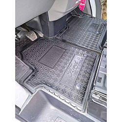 Килимки в салон гумові для FORD Custom (Transit/Tourneo) (2024>) 1+2