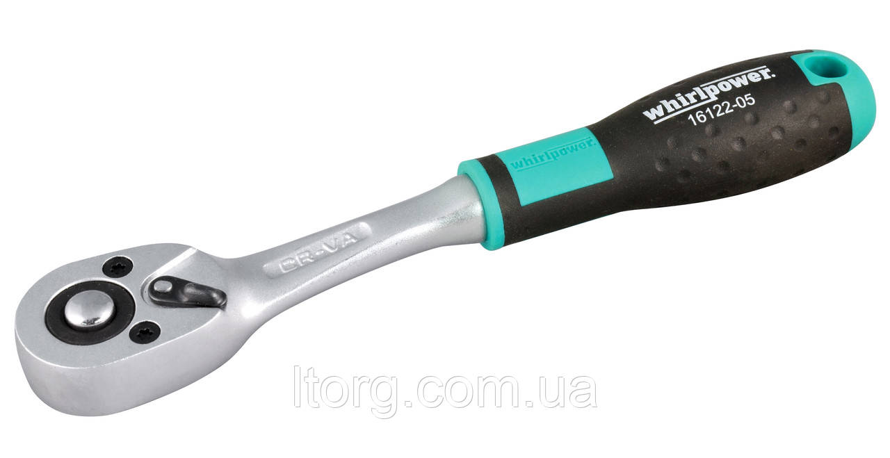 Whirlpower Трещітка 1/4" 147мм 72 зубців вигнута