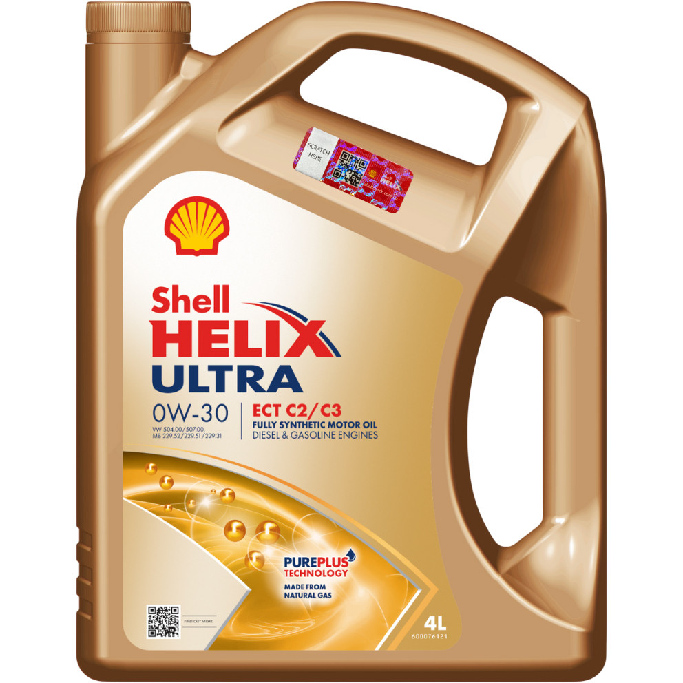 Моторна олива Shell Helix Ultra ECT C2/С3 0W-30, 4 л