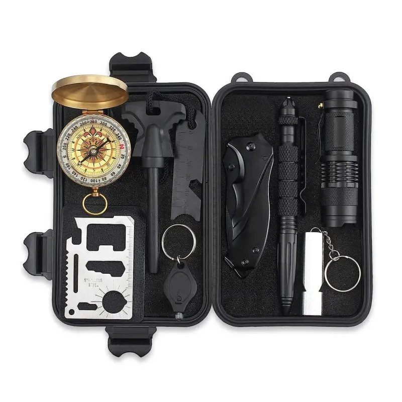 Туристичний набір інструментів для виживання кемпінгу туризму 9в1 активного відпочинку, фото 1