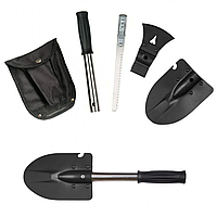 Саперна лопата 4 в 1 довжина: 45 см. Мультитул лопата сокира ножівка ніж у чохлі, фото 2