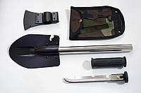 Саперна лопата 4 в 1 довжина: 45 см. Мультитул лопата сокира ножівка ніж у чохлі, фото 6