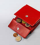 Квадратний маленький шкіряний жіночий гаманець Cavaldi, фото 4