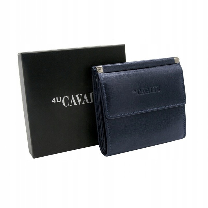 Квадратний маленький шкіряний жіночий гаманець Cavaldi, фото 1