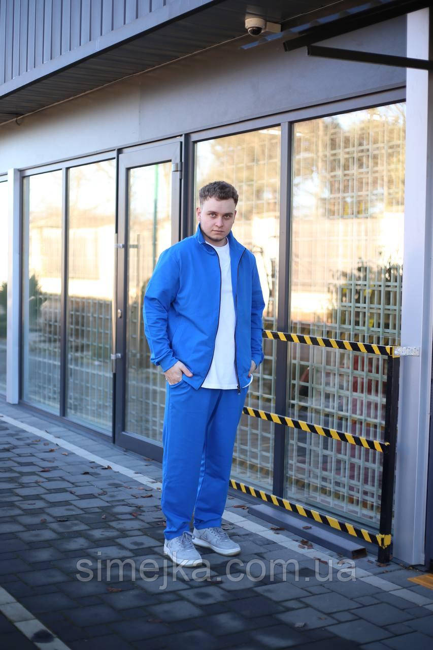 Чоловічі спортивні штани без манжету(діагональ), фото 1