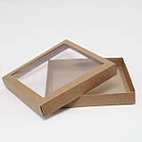 Картонне пакування для печива буре 200*200*30, фото 3