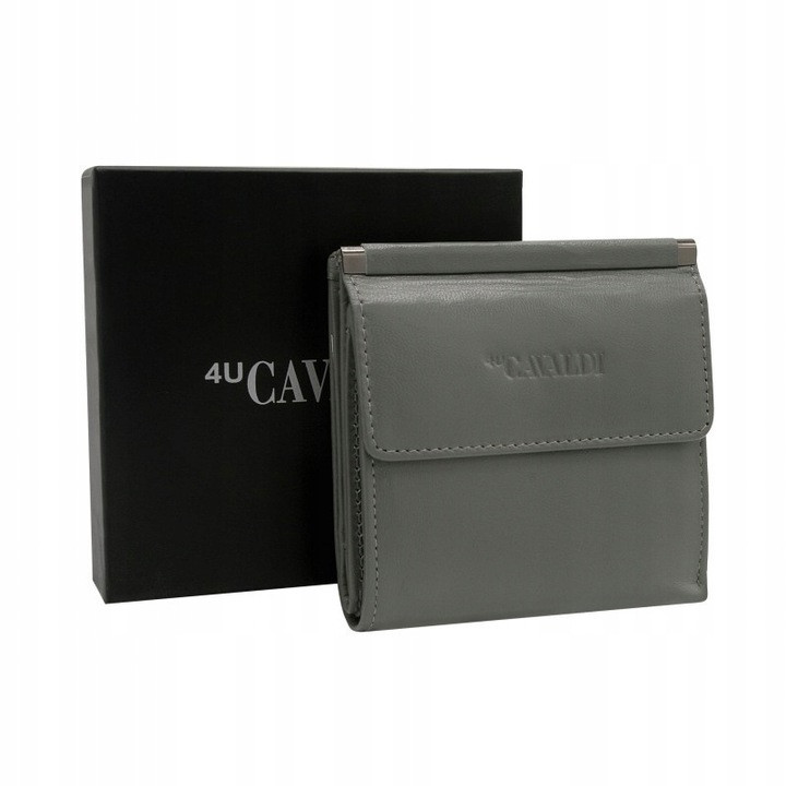 Квадратний маленький шкіряний жіночий гаманець Cavaldi, фото 1