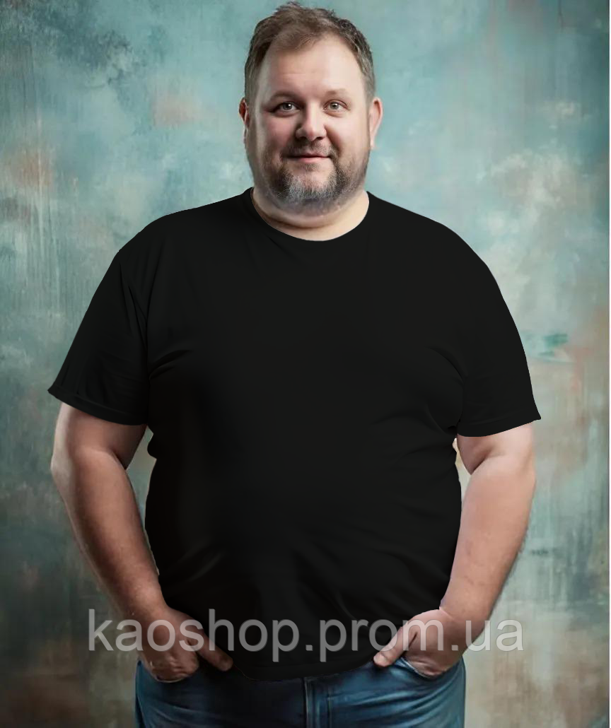 Футболка чоловіча 5XL в кольорах - фото 1 - id-p2498206067