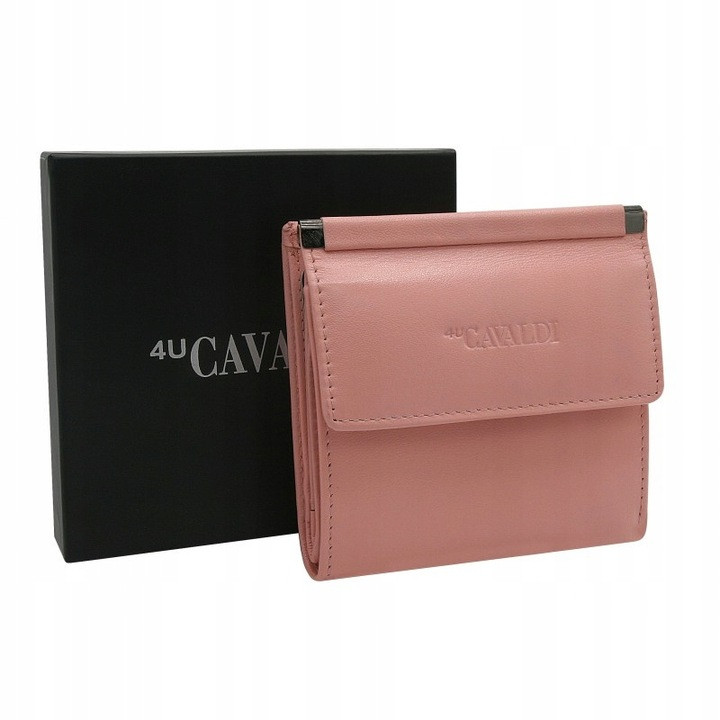 Квадратний маленький шкіряний жіночий гаманець Cavaldi, фото 1