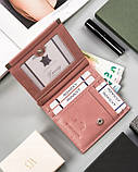 Квадратний маленький шкіряний жіночий гаманець Cavaldi, фото 4