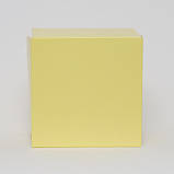 Упаковка для кондитерських виробів 110*110*80 жовта, фото 2
