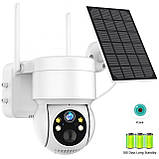 Поворотна WiFi-камера 360° TQ1-GK 6MP із сонячною батареєю, 6MP, керування через застосунок iCSee, фото 3