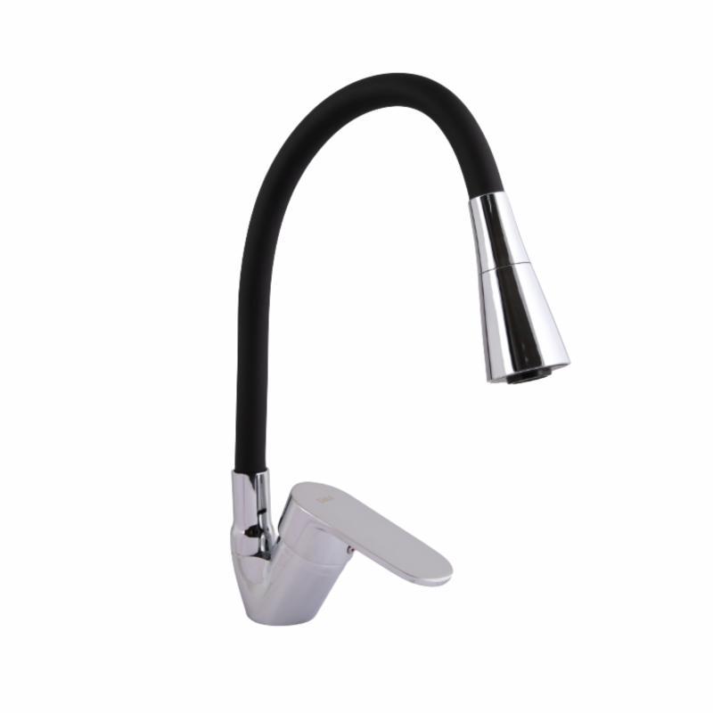 Змішувач для кухні Lidz Tani 008F3 з гнучким виливом (k40) LDTAN008F3BCR39484 BCR, фото 1