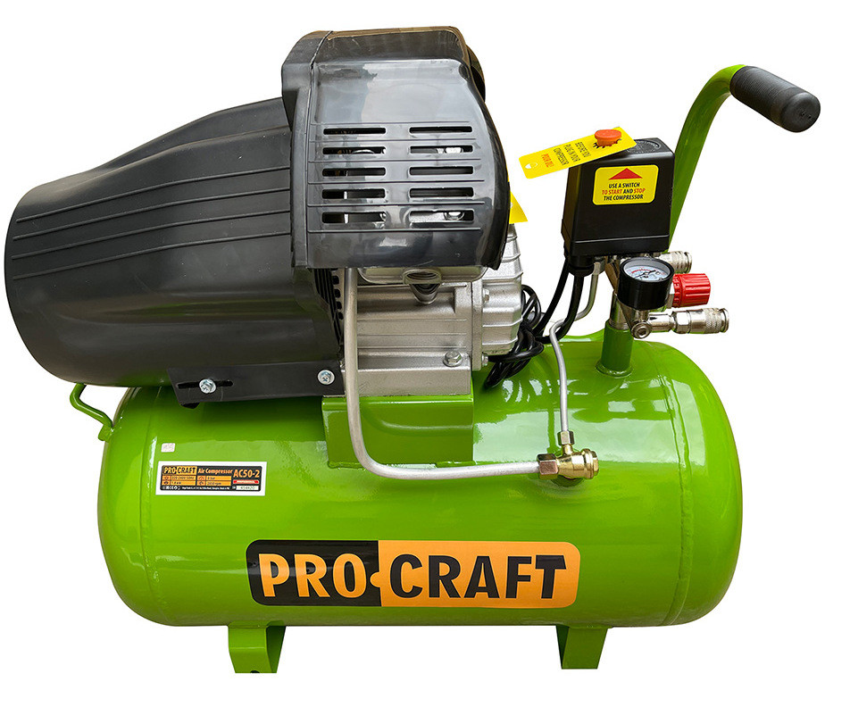 Повітряний компресор Procraft AC50-2 Universal, 1800 Вт, 50 л, 8 бар, масляний