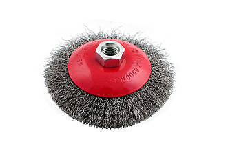 Щітка конусна Intertool BT-5125 125 мм рифлена для УШМ, для роботи з деревом, бетоном і металом