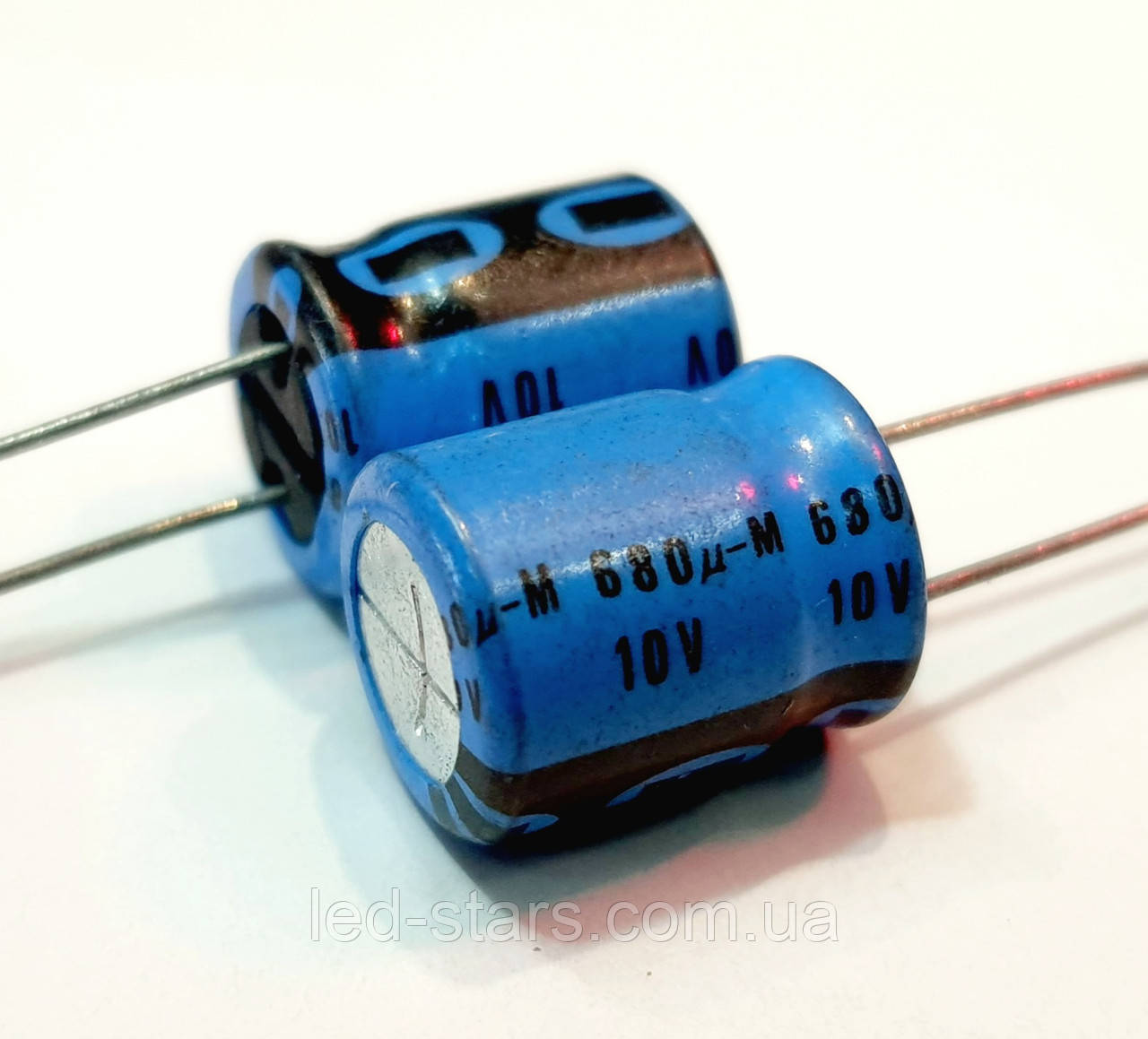 680mkf - 10v (серія DD 037 02) 10*12 PHILIPS, 85°C конденсатор електролітичний, фото 1