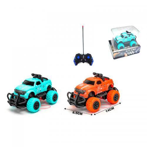 Джип р/к, 14см, світло, гумові колеса, 2 кольори, на батар., в слюді, 16*13*11,5см (36шт), фото 1